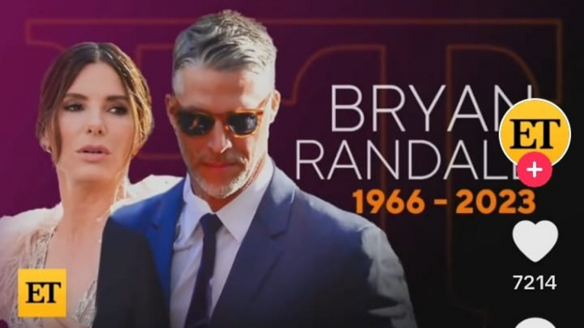 Kabar duka kepergian Bryan Randall, pasangan terkasih Sandra Bullock [[screenshot TikTok ET].]